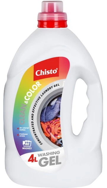 Гель для прання Clean&amp;Color Chisto, 4л