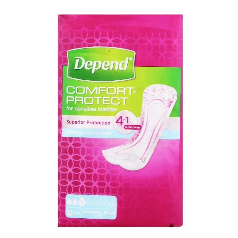 Прокладки урологічні Normal Plus Comfort-Protect Depend, 12 шт/уп.