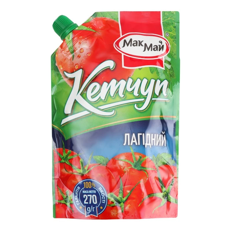 Кетчуп Лагідний вища категорія  дой-пак МакМай, 270 г
