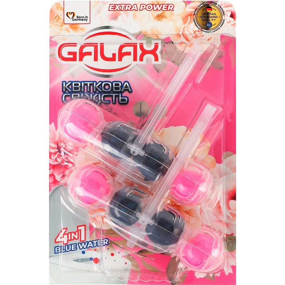 Блок для очищення унітазу Квіткова свіжість 55г Galax, 2  шт/уп.