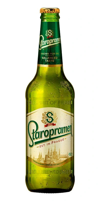 Пиво світле Staropramen, 0.45 л