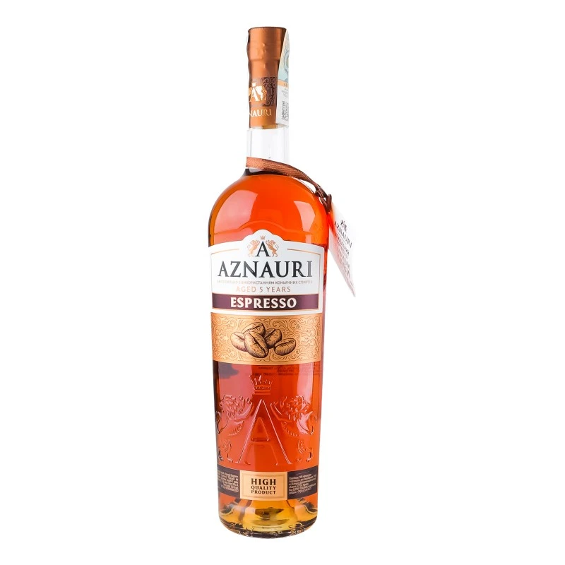 Напій спиртний 30% Aged 5 Years Espresso Aznauri пл 0.7 л