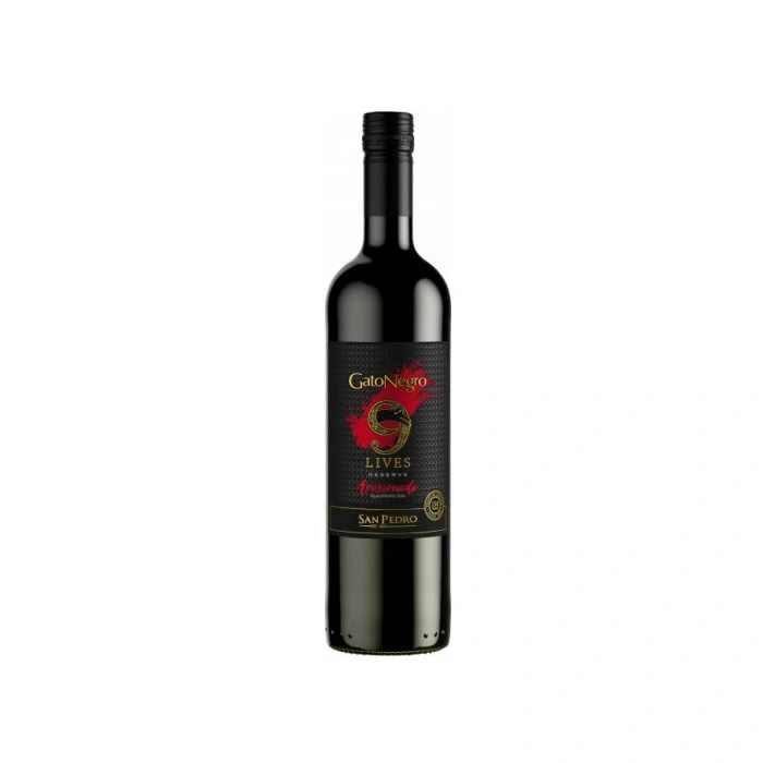 Вино червоне сухе 9 Lives Reserve Apasionado Gato Negro, 0.75 л
