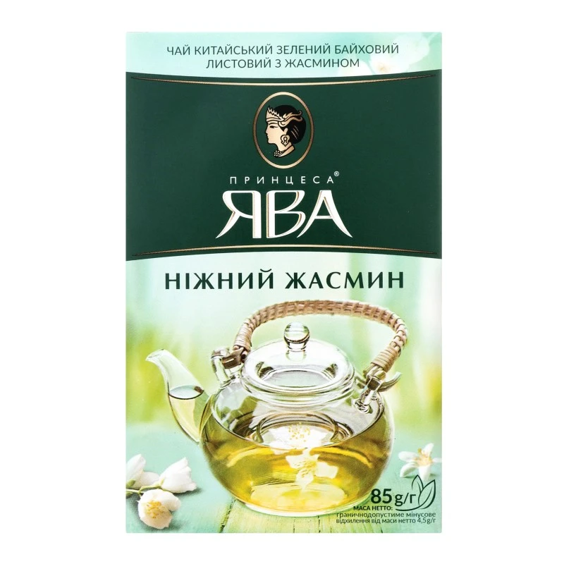 Чай листовий зелений Ніжний жасмин Принцеса Ява, 85 г