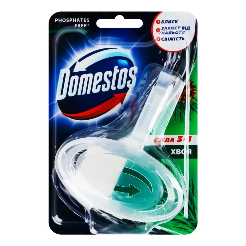 Блок для очищення унітазу Хвоя Domestos, 1 шт/уп.