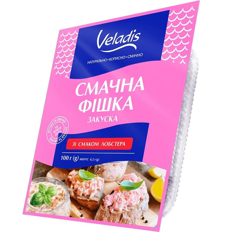 Закуска зі смаком лобстера Смачна фішка Veladis, 100 г