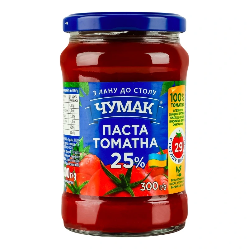 Паста томатна 25% с/б Чумак, 300 г LF