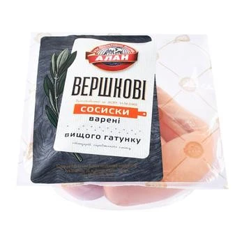 Сосиски варені Вершкові в/г Алан