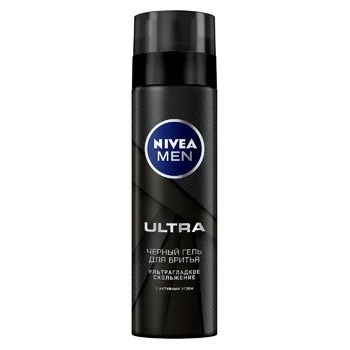 Гель для гоління чорний Ultra Nivea Men, 200 мл