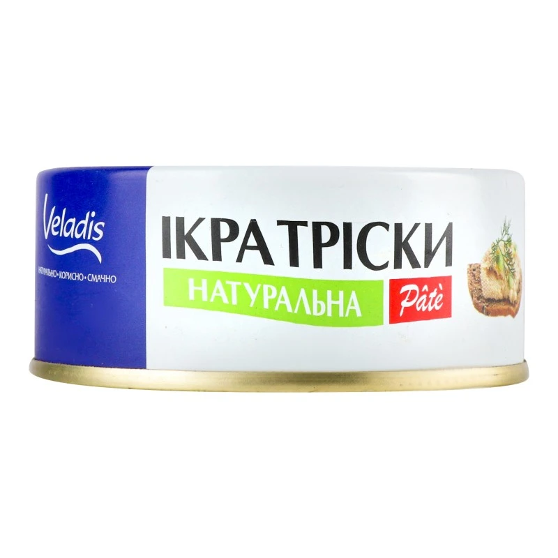 Ікра тріски натуральна Pate Veladis, 100 г