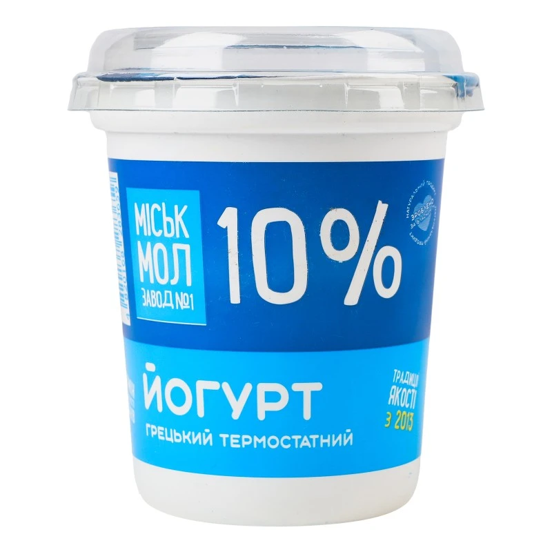 Йогурт 10% Грецький Міськмолзавод 1, 300 г