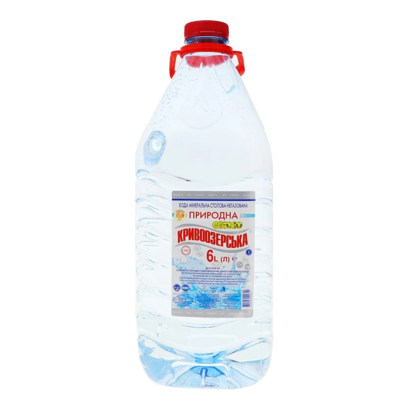 Вода слабогазована Кривоозерська, 6 л
