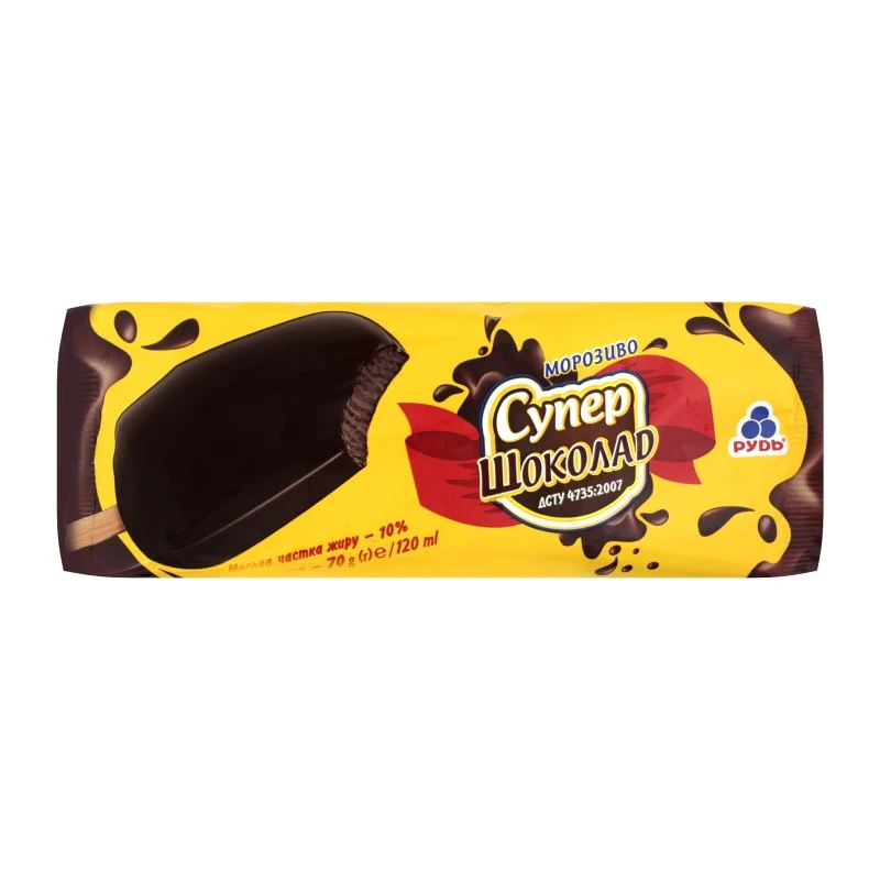 Морозиво ескімо супер шоколад Рудь, 70 г