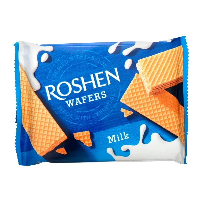 Вафлі Milk Wafers Roshen, 72 г
