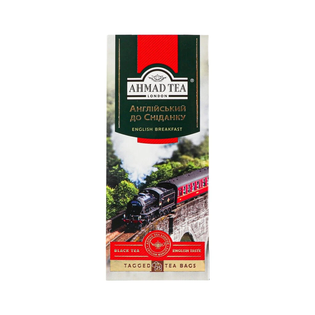 Чай пакетований чорний English Breakfast Ahmad Tea, 25 шт/уп.