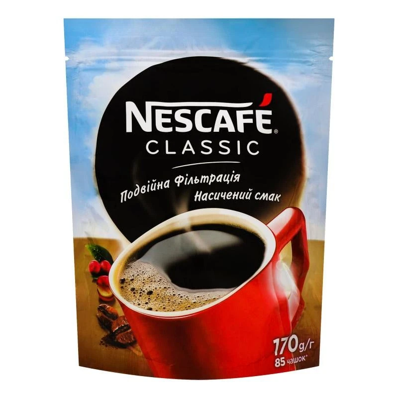 Кава розчинна Classic Nescafe, 170 г