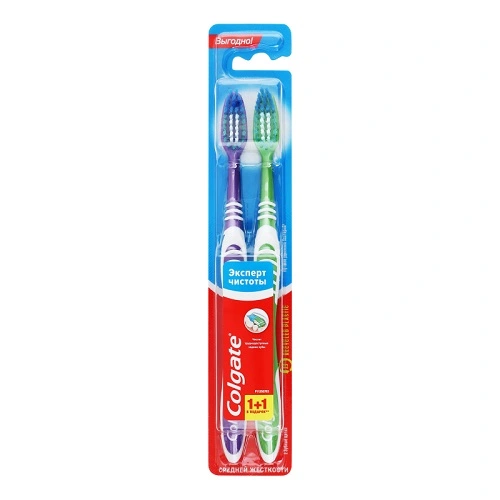Зубна щітка Експерт чистоти Colgate, 2 шт/уп.