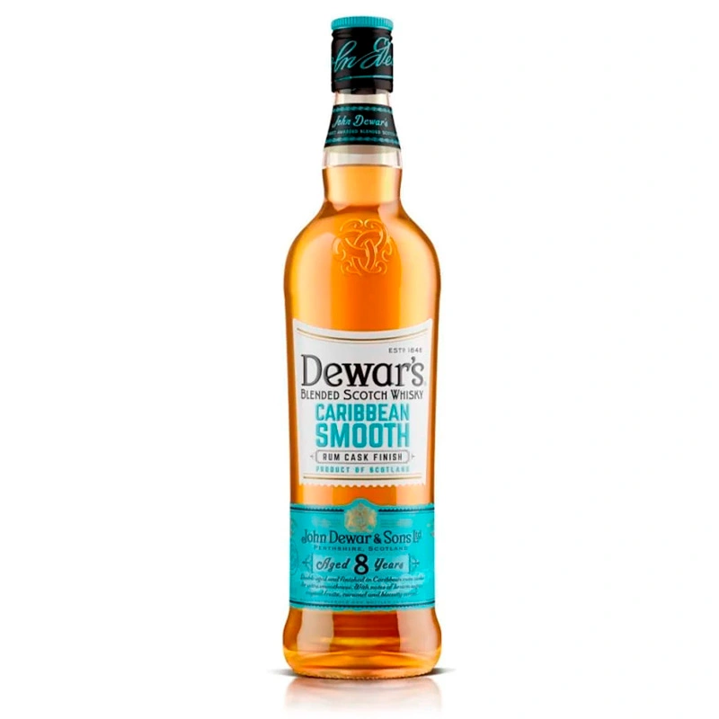 Віскі 8 років витримки Caribbean Smooth Dewar&#039;s, 0.7 л