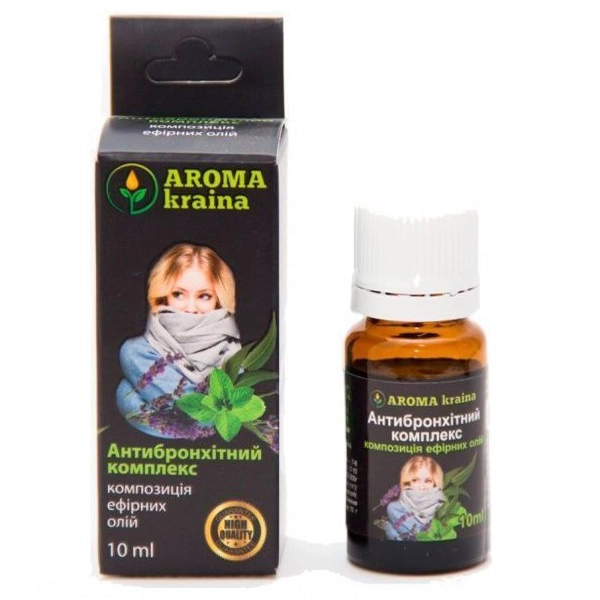 Композиція ефірних олій Антибронхітний комплекс Aroma kraina, 10 мл