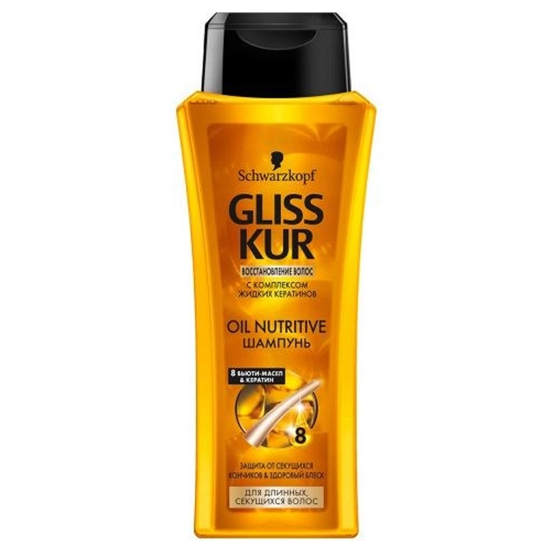 Шампунь для сухого та пошкодженого волосся Gliss Kur, 250 мл