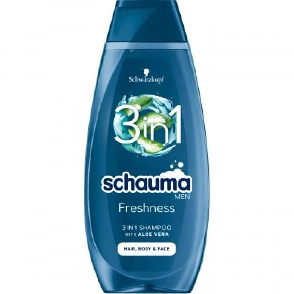 Шампунь для волосся 3 в 1 Freshness Schauma Men, 400 мл