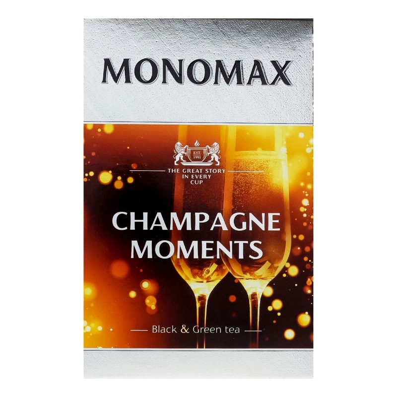 Чай листовий чорний та зелений Champagne Moment Monomax, 80 г