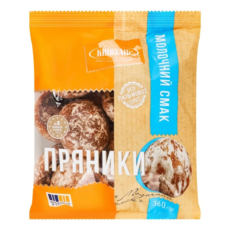 Пряники Молочний смак Київхліб, 360 г