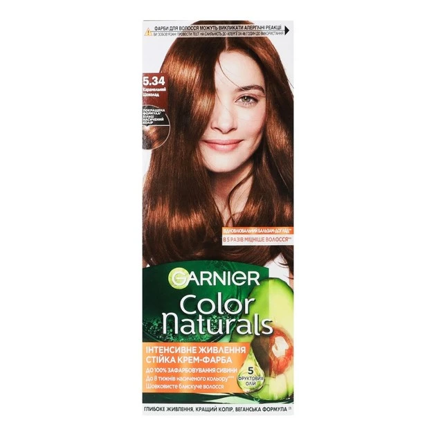 Крем-фарба для волосся Color Naturals  5.34 Garnier, 157 мл