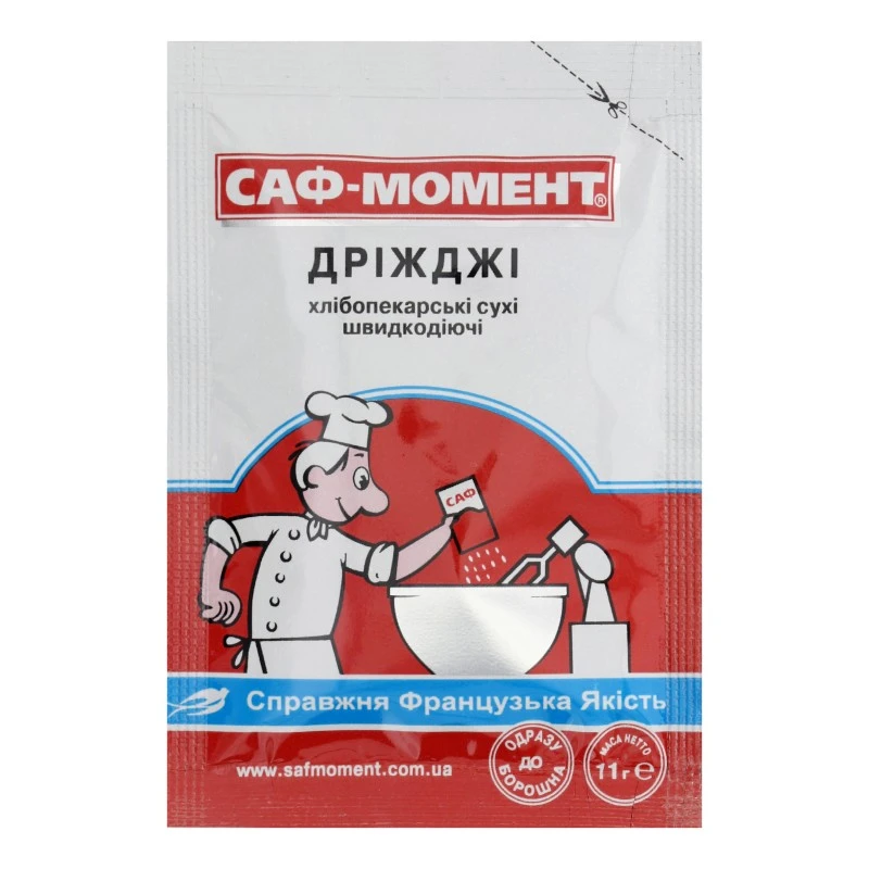 Дріжджі сухі швидкодіючі Саф-Момент, 11 г