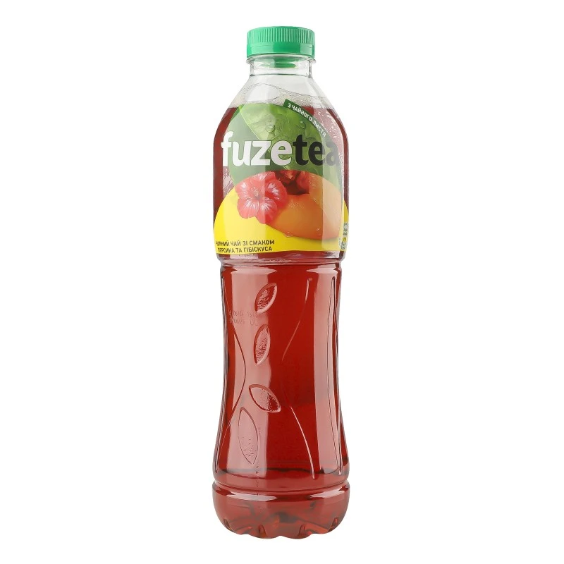 Чай холодний чорний Персик-Гібіскус Fuzetea, 1 л
