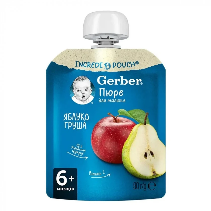 Пюре яблуко-груша Gerber, 90 г