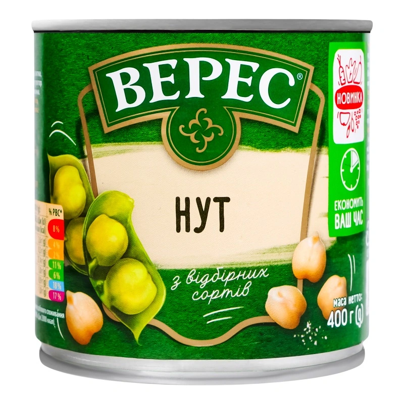 Консервований Нут Верес, 400 г