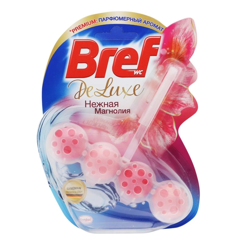 Блок для очищення унітазу Ніжна магнолія Deluxe Bref, 1 шт/уп.