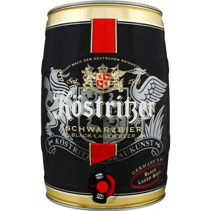 Пиво темне ж/б Schwarzbier Kostritzer, 5 л