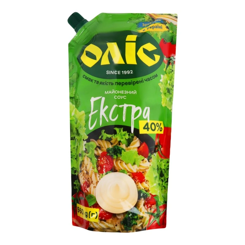 Майонезний соус 40% екстра Оліс, 560г