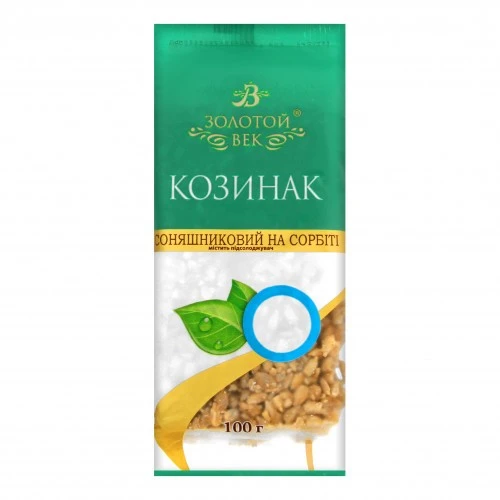 Козинак соняшниковий діабетичний на сорбіті Zolotoi Vek, 100 г