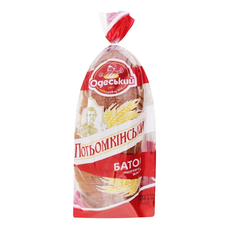 Батон нарізний Варшавський ОХЗ 4, 450 г