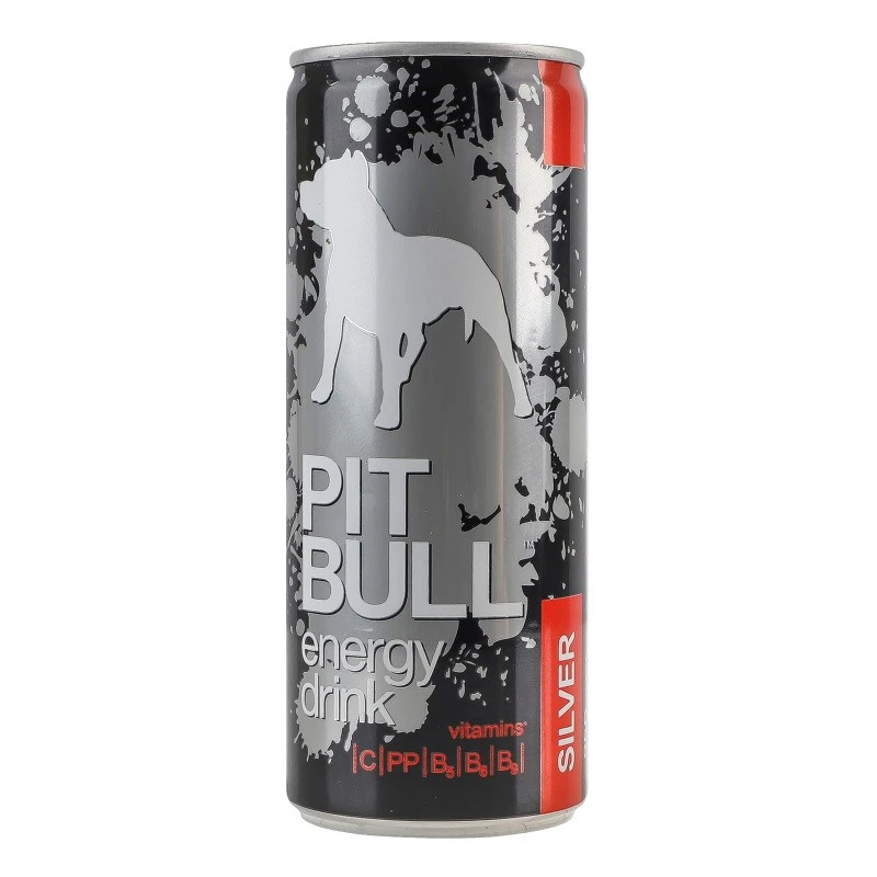 Напій енергетичний б/а газований ж/б Silver Pit Bull, 0.25 л