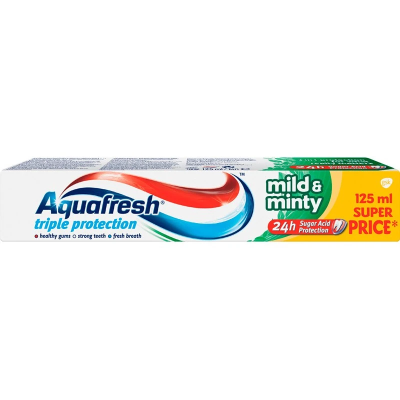 Зубна паста М&#039;яко-м&#039;ятна Aquafresh, 125 мл