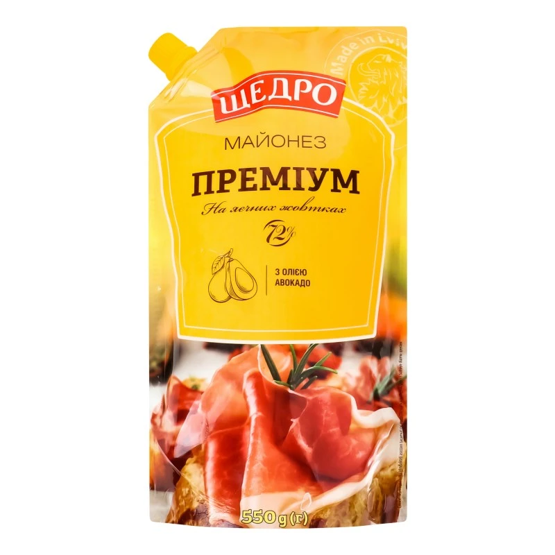 Майонез Преміум 72% Щедро, 550 г