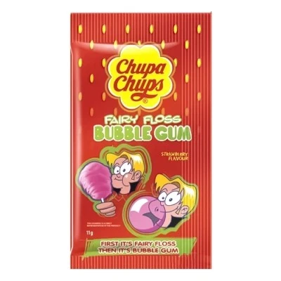 Гумка жувальна Полуничний смак Bubble gum Chupa Chups, 11 г
