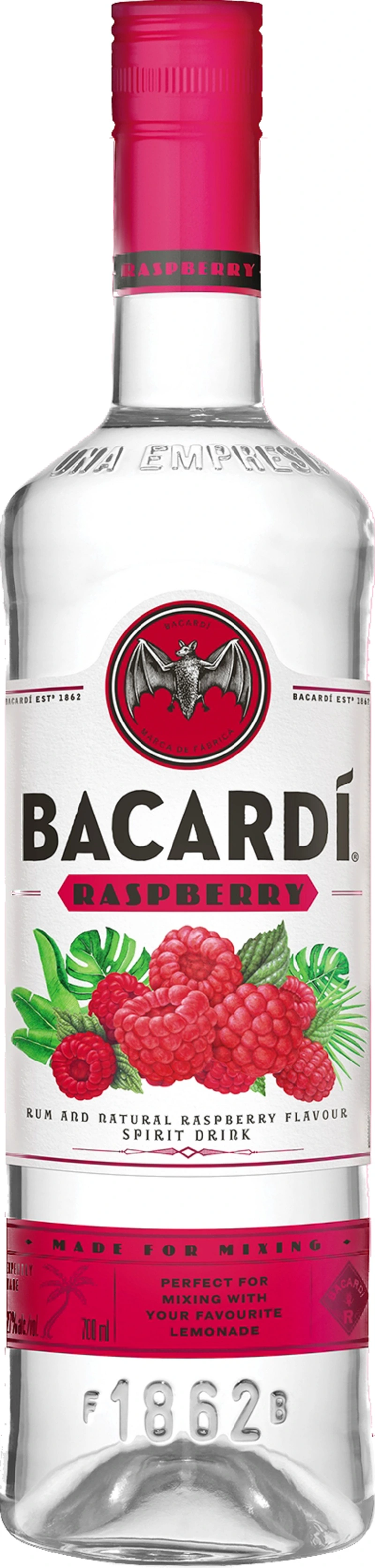 Напій спиртовий Бакарді 27% малина Bacardi, 0.7 л