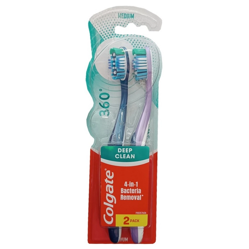 Щітка зубна 360 Суперчистота Colgate, 2 шт