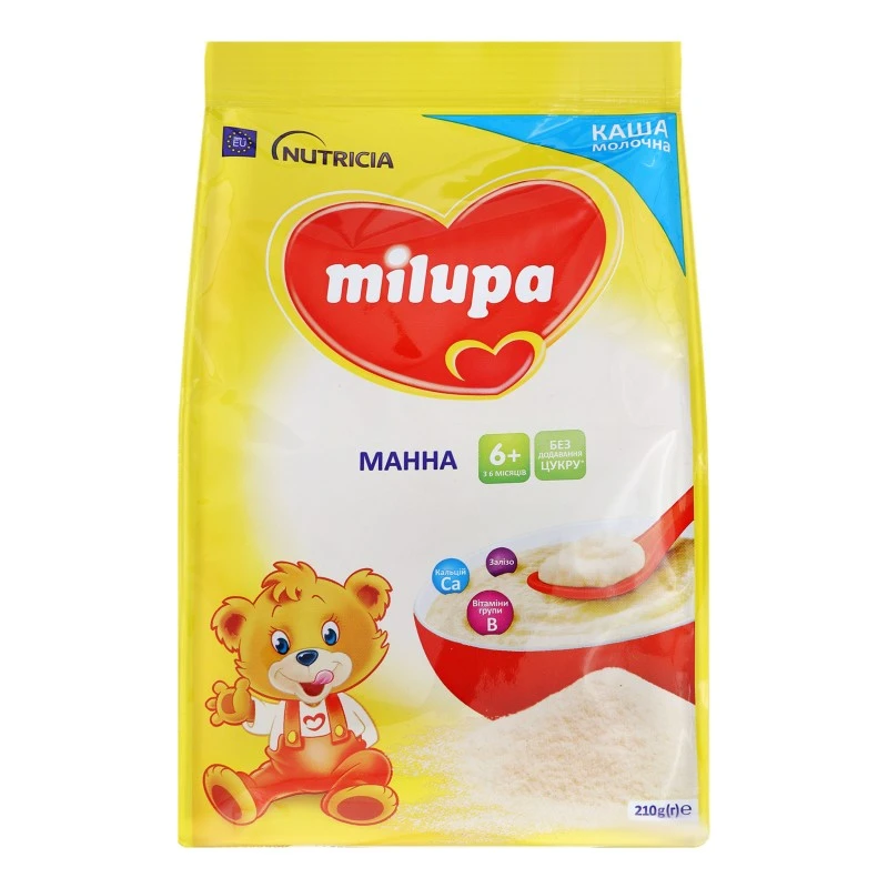 Каша молочна для дітей від 6міс суха манна Milupa, 210 г