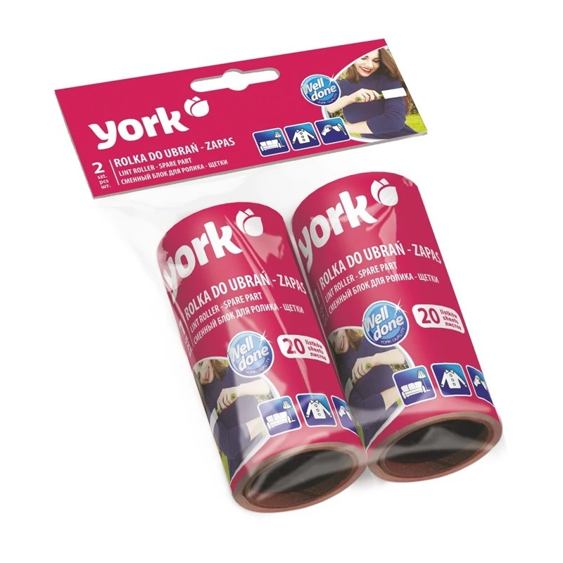 Запаска до валика для чищення одягу York, 2шт