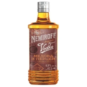Настоянка Українська медова з перцем Nemiroff, 0.37 л