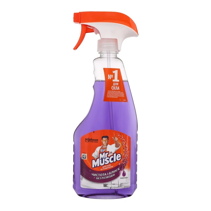 Засіб миючий для скла та поверхонь Лаванда Mr. Muscle, 500 мл