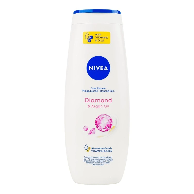 Гель-догляд для душу shower діамант та аргонова олія, Nivea, 500мл