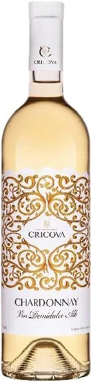 Вино біле напівсолодке Chardonnay Cricova, 0.75 л