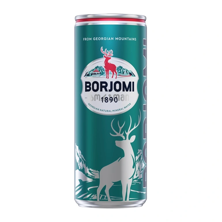 Вода газована ж/б Borjomi, 0.33 л